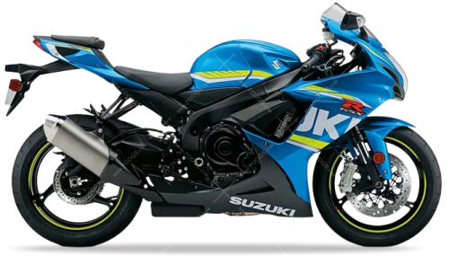 Suzuki GSX R 600 2017 2018 Blue YSF fooqs naklejki stickers decals aufkleber adesivi adesivo autocollants