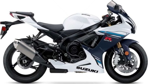 Suzuki GSX R 600 2023 White YWW fooqs naklejki stickers decals aufkleber adesivi adesivo autocollants