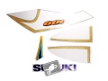 Suzuki Gsxr 600 2000 Corona Alstare yellow blue Y9H 1LF fooqs naklejki motostickers decals replica motorcykel stickers oem original