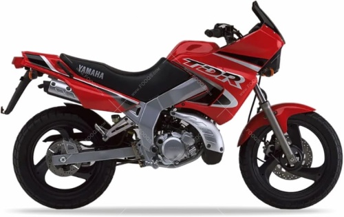 Yamaha TDR 125 1997 red fooqs naklejki stickers decals aufkleber oem 贴纸 motocyklowy sklep nálepki parts