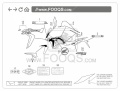 Honda CRF 1000 L Africa Twin 2016 2017 red Red R334B fooqs stickers oem decals aufkleber adesivi naklejki adhesivos autocollants original