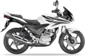 Honda CBF 125 2009 2012 white NHB16 fooqs naklejki stickers decals aufkleber oem klistremerker matricák mootorrata kleebised
