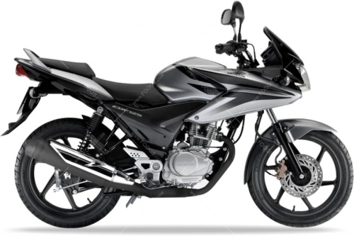 Honda CBF 125 2009 2012 silver NHB06 fooqs naklejki stickers decals aufkleber oem nalepke adhesivos moto стикери за мотори