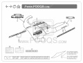 Honda CBR 1000F 1987 White NH193K fooqs naklejki stickers decals aufkleber adesivi adesivo oem