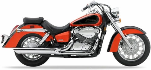 Honda VT 750 Shadow Aero 2004 2007 orange YR196B fooqs naklejki stickers decals aufkleber oem matricák auto moto decal lipuķi