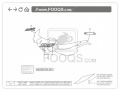 Honda NX 650 Dominator 1996 2001 black 2 NH1E fooqs naklejki stickers decals aufkleber oem 摩托車貼紙