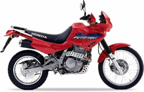 Honda NX 650 Dominator 1996 2001 red R201 fooqs naklejki stickers decals aufkleber oem lipéad