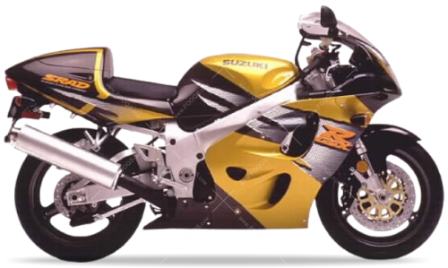 Suzuki GSX R 750 1996 1997 Yellow Z66 Brown 29F fooqs naklejki stickers decals aufkleber adesivi adesivo autocollants