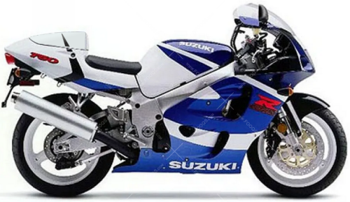 Suzuki GSX R 750 1999 Blue 1LF White OJW fooqs naklejki stickers decals aufkleber adesivi adesivo autocollants