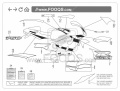 Suzuki GSX R 750 1999 Red Y7M Black 33J fooqs naklejki stickers decals aufkleber adesivi adesivo oem