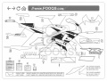 Suzuki GSX R 750 2002 Blue 1LF White OJW fooqs naklejki stickers decals aufkleber adesivi adesivo oem