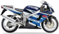 Suzuki GSX R 750 2003 Blue No 2 YBA White 0JW fooqs naklejki stickers decals aufkleber adesivi adesivo autocollants