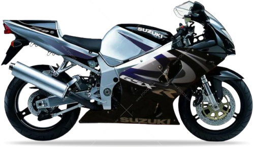 Suzuki GSX R 750 2000 Black 33J Silver YD8 fooqs naklejki stickers decals aufkleber adesivi adesivo autocollants