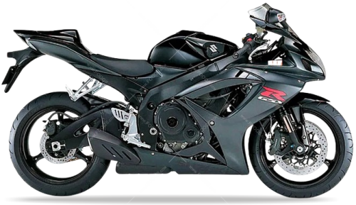 Suzuki GSX R 750 2006 2007 Black 019 Matt Black YAP fooqs naklejki stickers decals aufkleber adesivi adesivo autocollants
