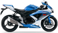 Suzuki GSX R 750 2009 Blue YSF White YBD fooqs naklejki stickers decals aufkleber adesivi adesivo autocollants