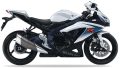 Suzuki GSX R 750 2010 White YBD Mat Blue fooqs naklejki stickers decals aufkleber adesivi adesivo autocollants