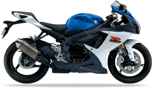 Suzuki GSX R 750 2011 2012 White YBD Blue YSF fooqs naklejki stickers decals aufkleber adesivi adesivo autocollants