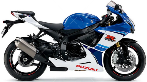 Suzuki GSX R 750 2016 Blue YKY White YWW fooqs naklejki stickers decals aufkleber adesivi adesivo autocollants