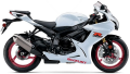 Suzuki GSX R 750 2017 White YWW fooqs naklejki stickers decals aufkleber adesivi adesivo autocollants