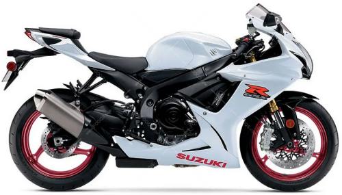 Suzuki GSX R 750 2017 White YWW fooqs naklejki stickers decals aufkleber adesivi adesivo autocollants