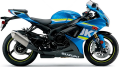 Suzuki GSX R 750 2017 2018 Blue YSF fooqs naklejki stickers decals aufkleber adesivi adesivo autocollants