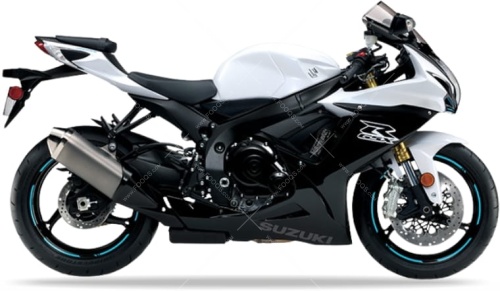 Suzuki GSX R 750 2020 White YWW fooqs naklejki stickers decals aufkleber adesivi adesivo autocollants