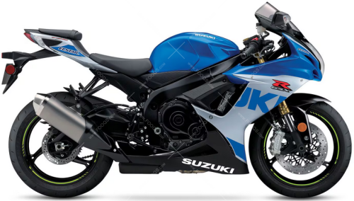 Suzuki GSX R 750 2023 Blue YSF Silver YMD Ecstar fooqs naklejki stickers decals aufkleber adesivi adesivo autocollants