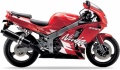 Kawasaki ZX 6R 1997 red A5 fooqs naklejki stickers decals aufkleber oem adhesivos moto lipdukai autocollants moto