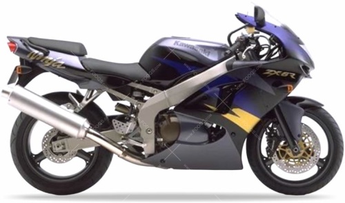 Kawasaki-ZX-6R-1998-black-H8-