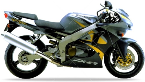 Kawasaki-ZX-6R-1999-silver-