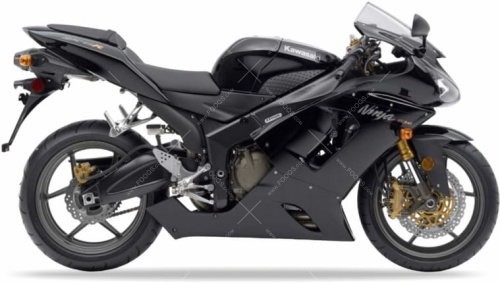 Kawasaki-ZX-6R-2005-2006-black