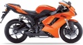 Kawasaki ZX 6R 2007 2008 orange 17H naklejki fooqs naklejki stickers decals aufkleber oem motorsykkelklistremerker matricák adhesivos moto