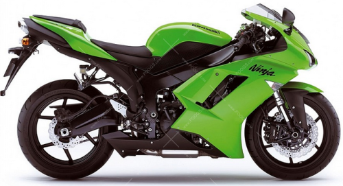 Kawasaki ZX 6R 2007 green 777 naklejki fooqs naklejki stickers decals aufkleber oem наклейки pegatinas autocollants moto