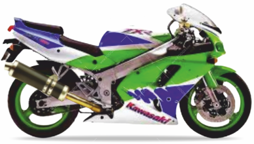 Kawasaki ZXR 750 1993 green white blue fooqs motorcycle decals aufkleber oem autocollants adesivi naklejki nalepky adhesivos nálepky oem original 1
