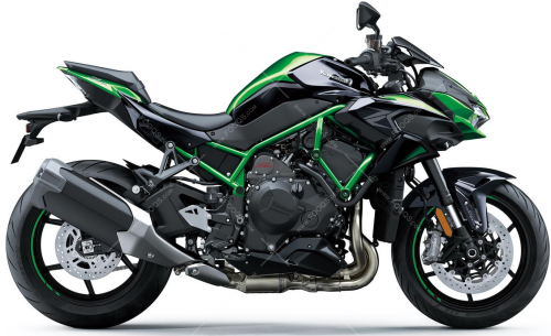 Kawasaki Z 1000 H2 2022 green fooqs stickers aufkleber naklejki autocollants adesivi motorstickers