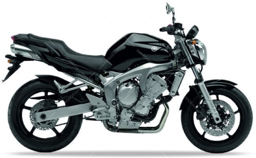 Yamaha FZ6 N 2004 2005 black SMX motor stickers oem parts oryginal aufkleber autocollants adesivi nalepky naklejki