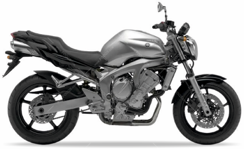 Yamaha FZ6 N 2004 2005 silver S3 motor stickers oem parts oryginal aufkleber autocollants adesivi nalepky naklejki