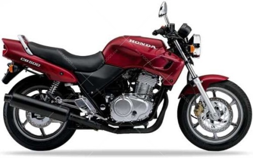 Honda CB 500 1996 1997 red R203 fooqs stickers aufkleber naklejki autocollants adesivi motorstickers