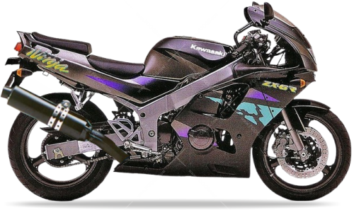 Kawasaki ZX 6R 1996 black H8 fooqs naklejki stickers decals aufkleber oem наклейки etiketler klistermærker