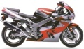 Kawasaki ZX 9R 1994 1995 candy wine red H3 motor stickers oem parts oryginal aufkleber autocollants adesivi nalepky tal mutur naklejki