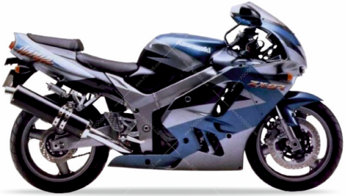 Kawasaki ZX 9R 1994 - 1995 petrolgrün SM aufkleber Fooqs.com