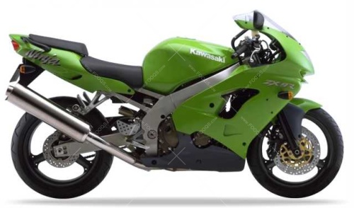 Kawasaki ZX 9R 1998 grün 7F aufkleber Fooqs.com