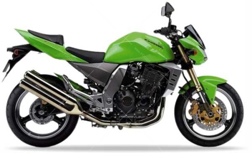 Kawasaki Z 1000 2004 2006 lime green 7F fooqs naklejki motor stickers aufkleber motostickers decals replica