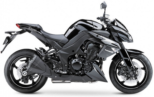 Kawasaki Z 1000 2012 black 660 fooqs stickers aufkleber naklejki autocollants adesivi motorstickers