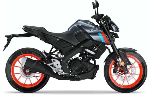 Yamaha MT 125 2021 graphite naklejki fooqs stickers oem decals aufkleber adesivi autocollants adesivi nalepky