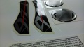 Yamaha FZ6 N 2007 2009 black fooqs motostickers naklejki