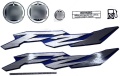 Yamaha Fzs 1000 Fz1 USA 2003-2005 blue usa motor stickers