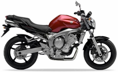 Yamaha FZ6 N 2004 2005 red metallic DRMK motor stickers oem parts oryginal aufkleber autocollants adesivi nalepky naklejki