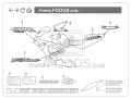 Honda CBR 929RR Fireblade 2001 Silver NH146 fooqs naklejki stickers decals aufkleber adesivi oem