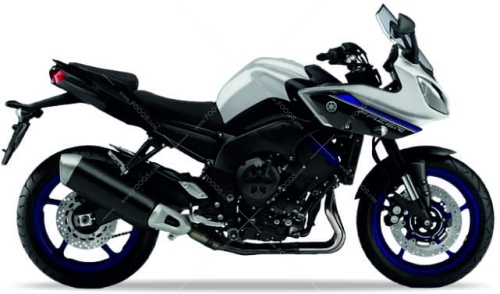 Yamaha FZ8 s Fazer 2014 2015 mat silver 1 MS1 motor stickers oem parts oryginal aufkleber